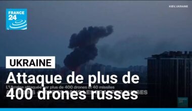 L'Ukraine attaquée par plus de 400 drones et 40 missiles russes • FRANCE 24
