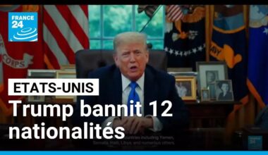 Donald Trump interdit aux ressortissants de 12 pays d'entrer aux États-Unis • FRANCE 24