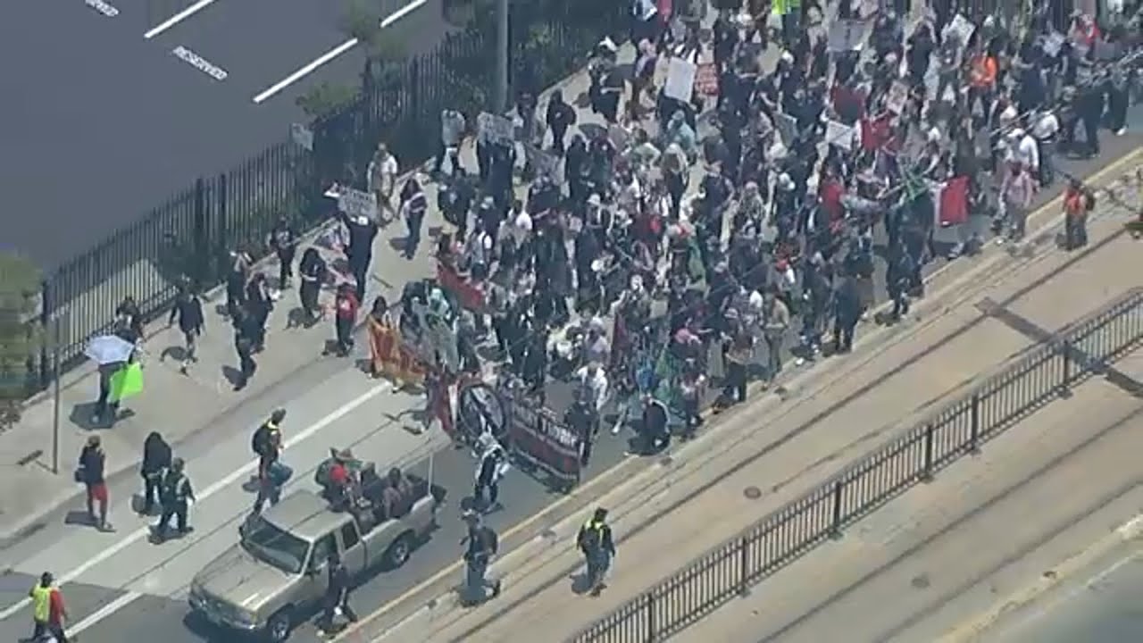 LIVE: Immigration protest underway in LA