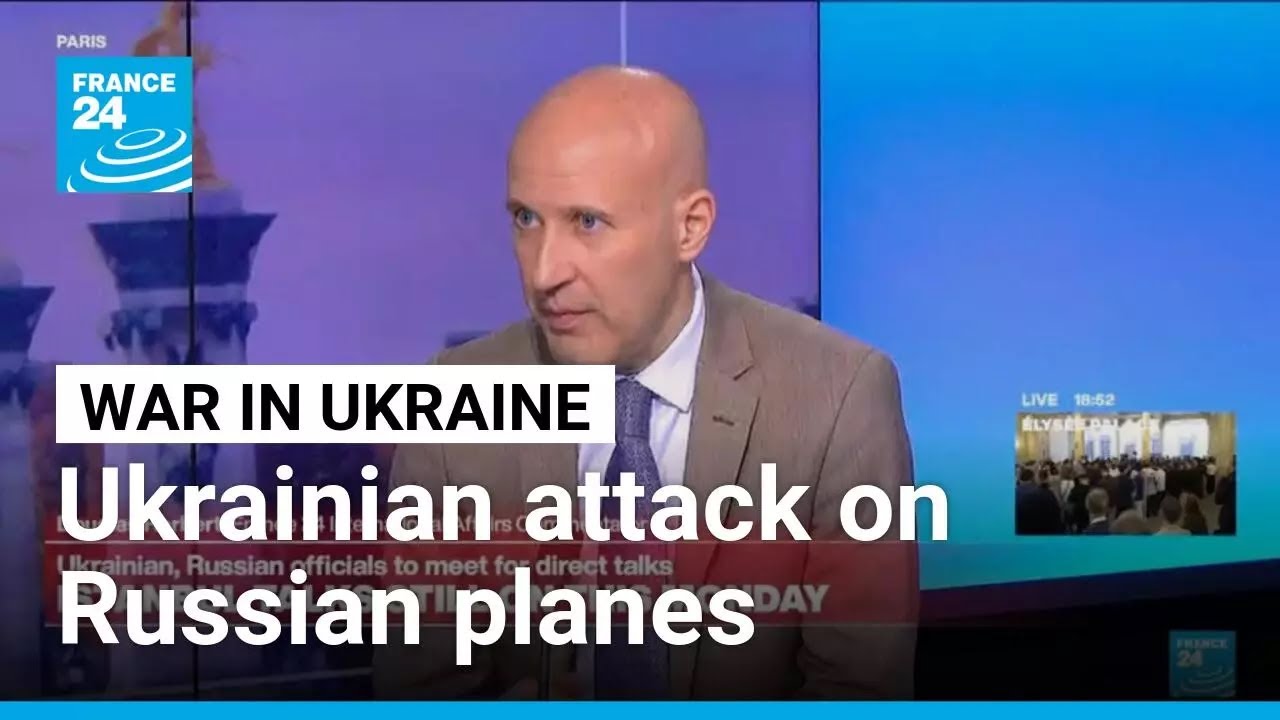 A Ukrainian drone attack has destroyed more than 40 Russian planes • FRANCE 24 English