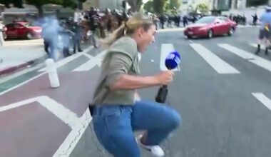 Australian reporter shot with rubber bullet during L.A. protests