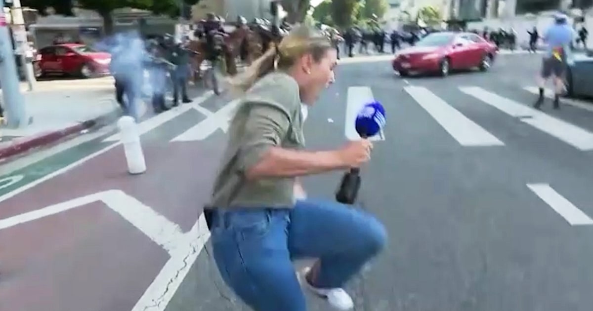 Australian reporter shot with rubber bullet during L.A. protests