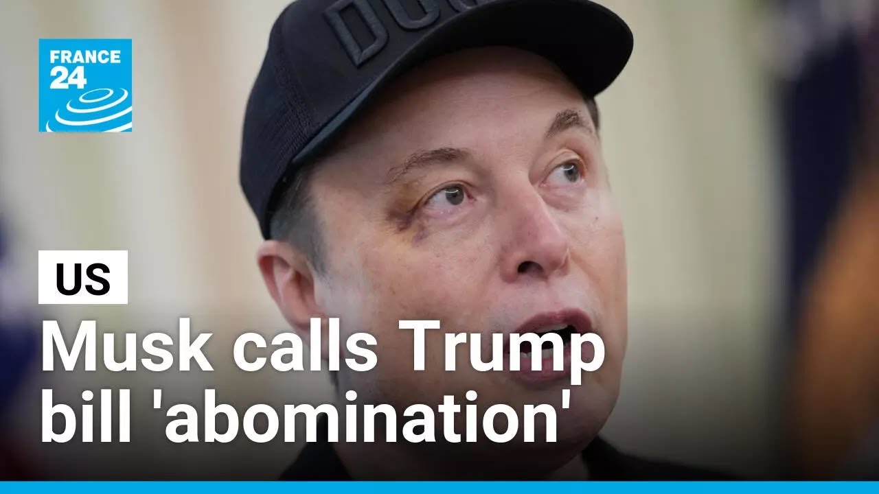 Musk calls Trump mega-bill 'disgusting abomination' • FRANCE 24 English