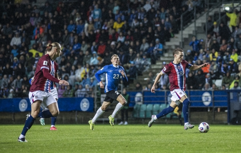 Vlasi Sinjavski löök tabas väravalatti. Foto: Brit Maria Tael