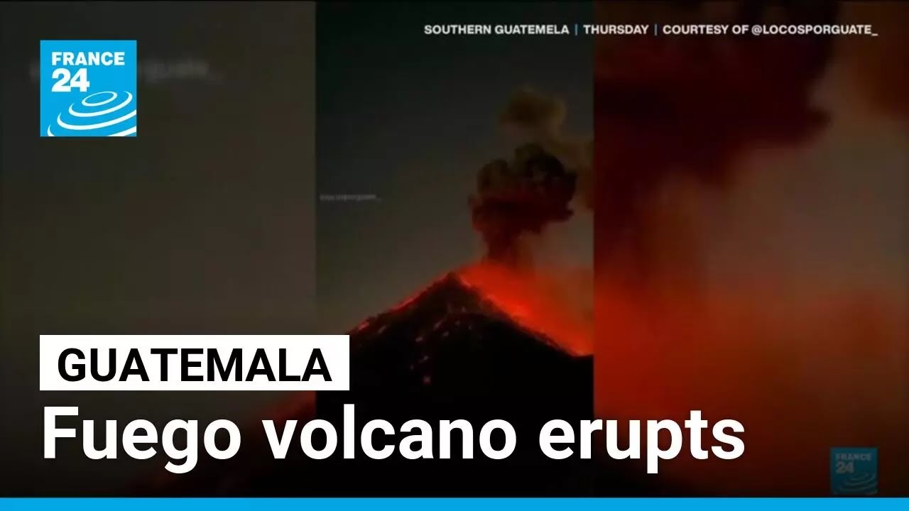 Residents forced to flee homes after Guatemala Fuego volcano eruption • FRANCE 24 English