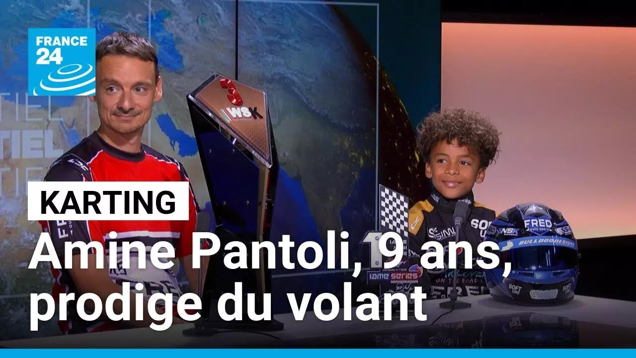 Karting : Amine Pantoli, 9 ans, jeune prodige en pleine ascension • FRANCE 24