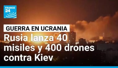 Rusia lanza más de 40 misiles y 400 drones contra Kiev en respuesta a recientes ataques