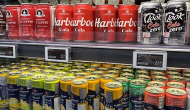 I et supermarked  i Prag var der ingen Coca Cola eller Pepsi, men dem her i stedet…