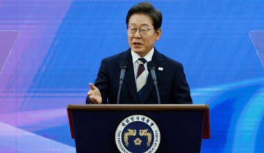 South Korea President Lee Visits Stock Exchange He Pledged to Help Boost