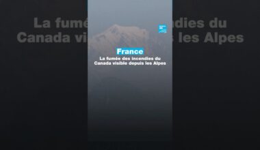 🇫🇷🗻France : la fumée des incendies du Canada visible depuis les Alpes • FRANCE 24