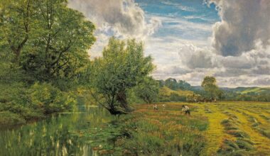Hayfield, near Days' Lock, Oxon by George Vicat Cole (1891)