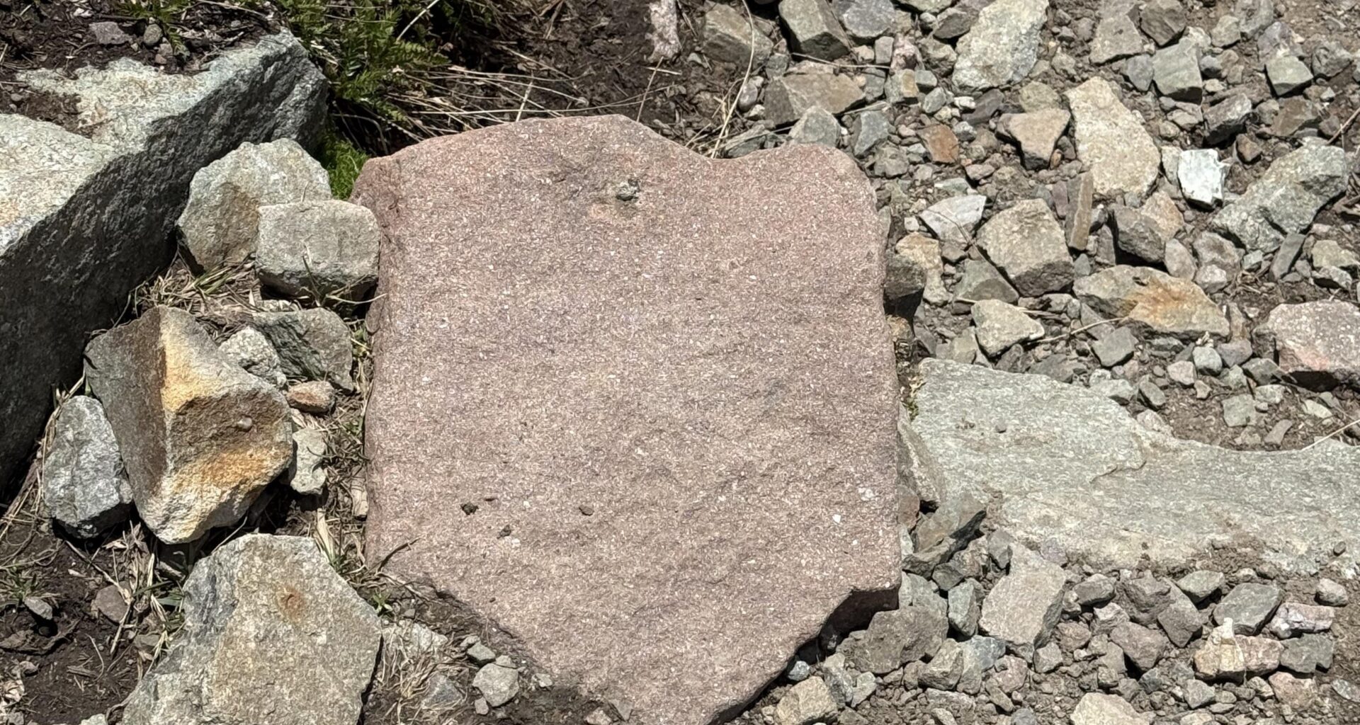 I found a Poland shaped rock in the mountains
