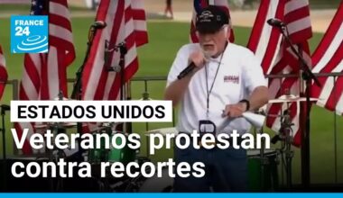 Veteranos estadounidenses protestan contra recortes presupuestarios • FRANCE 24 Español