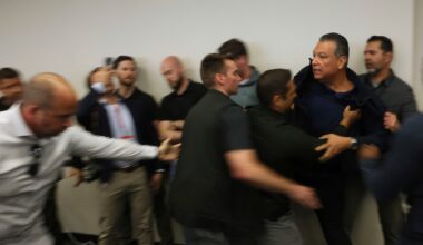 Senator shoved, handcuffed at Kristi Noem news conference: Trump’s ‘shock troops are out of control,’ Newsom says