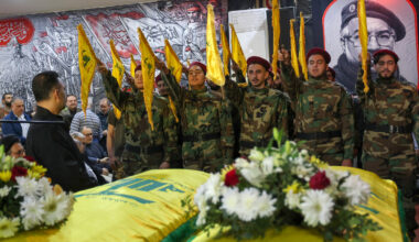 Hezbollah, officials, funeral, Beirut