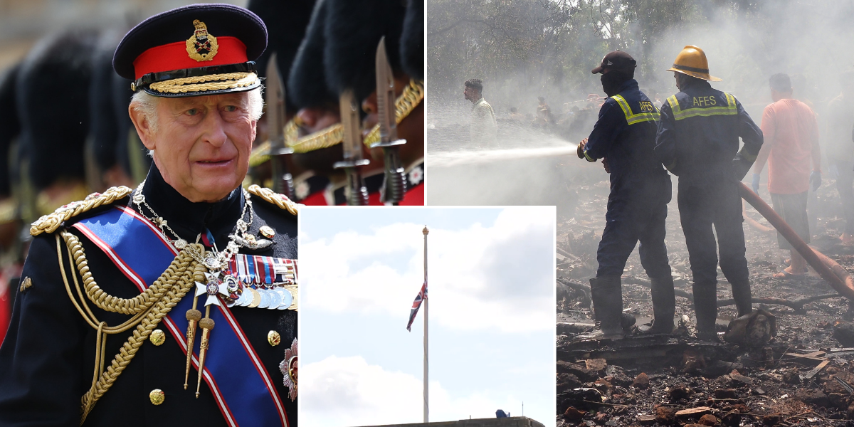 Buckingham Palace and all royal homes lower flags to half-mast following Air India disaster