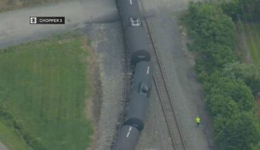 Delaware train derailment blocks road in Bear, New Castle County, police say