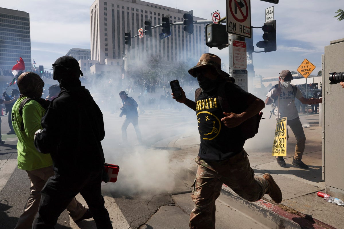 ‘No Kings’ protests live updates: Thousands rally across US to protest Trump as LA keeps curfew to quell chaos