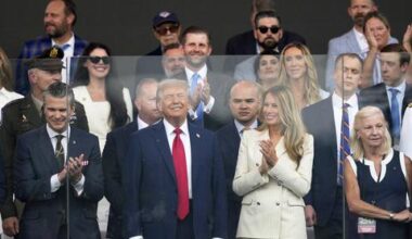 Military parade barrels through DC as ‘No Kings’ protesters across US decry Trump