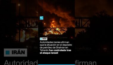 Irán: Ataque israelí contra el depósito de petróleo de Shahrān; la situación está bajo control