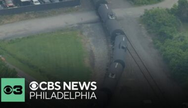 Train carrying petroleum crude oil partially derails in Bear, Delaware