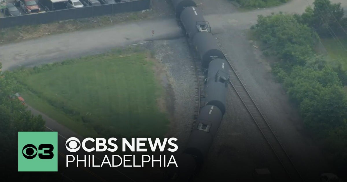 Train carrying petroleum crude oil partially derails in Bear, Delaware