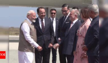 PM Modi Cyprus Visit Live Updates: PM Modi hails ‘special gesture’ by Cyprus president on arrival, says visit will add momentum to boost India-Cyprus relations