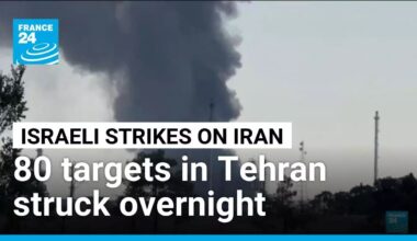 Israeli military says struck over 80 targets in Tehran overnight • FRANCE 24 English