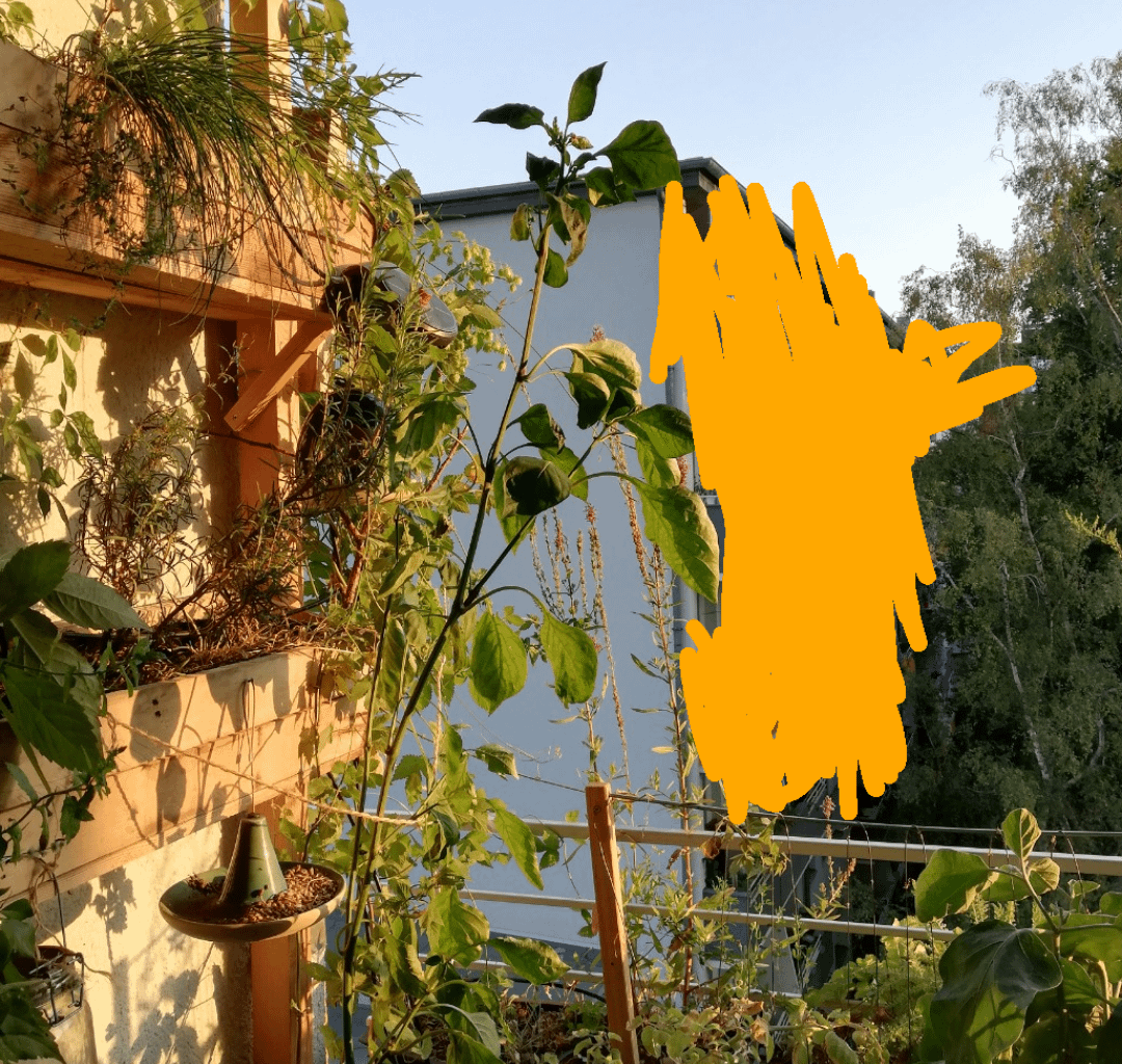 Naturnaher Balkon