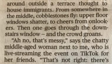 Sunday Times-Example of the insanity from the race riots