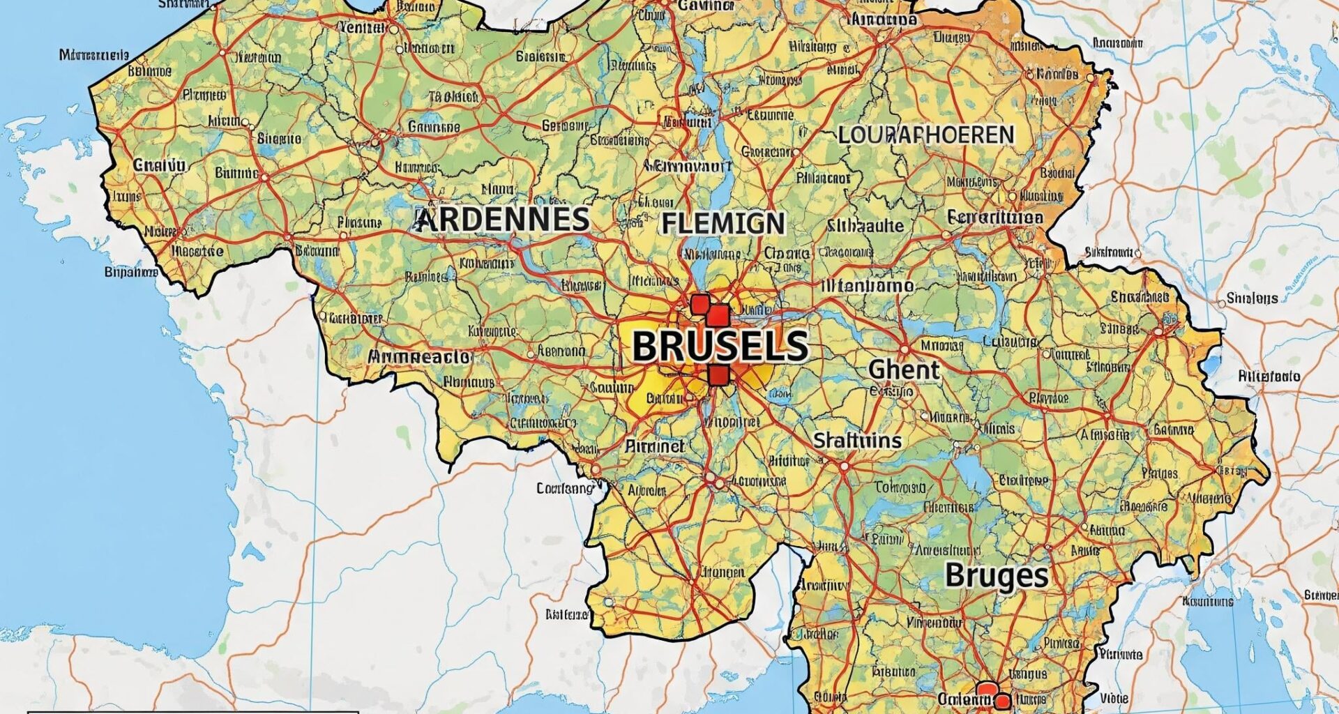 So I asked gemini to generate me a map of Belgium