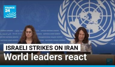 Condemnations and calls for calm as world reacts to Israel's attack on Iran • FRANCE 24 English