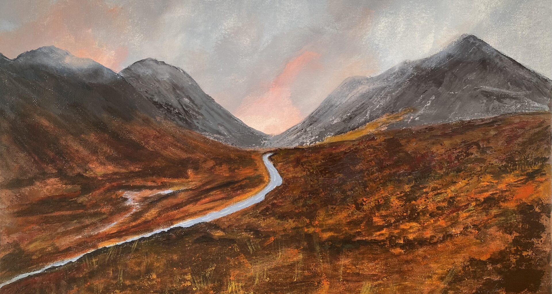 My painting of Glencoe