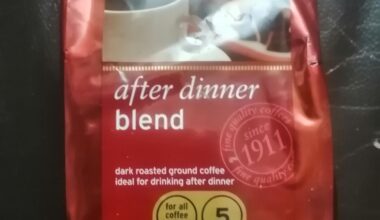 Sainsburys coffee from 2004. Mate give it and then died few days later. Hadn't the heart to use it.
