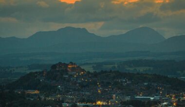 Stirling at sunset
