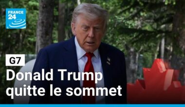 Donald Trump quitte le sommet du G7, chamboulé par la crise au Moyen-Orient • FRANCE 24