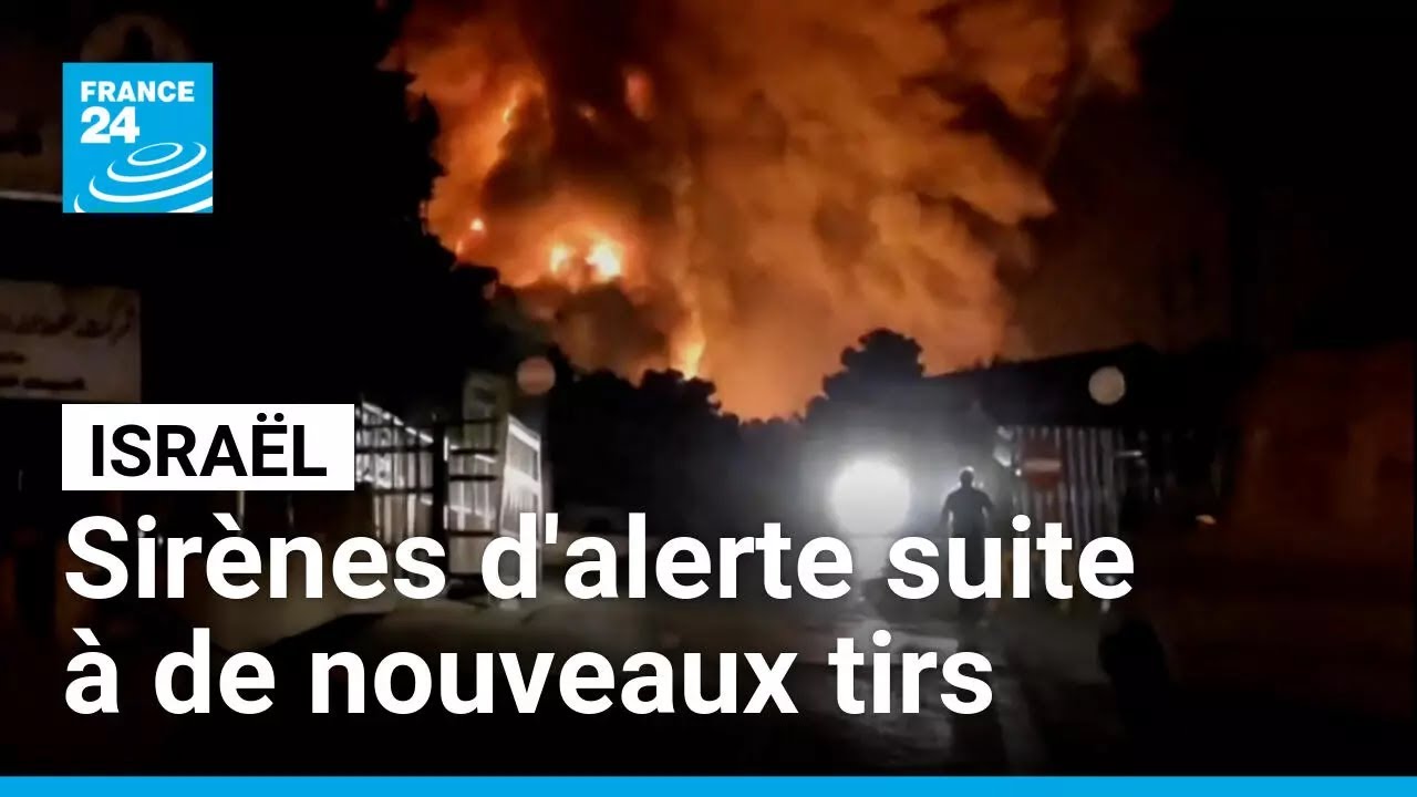 Sirènes d'alerte en Israël suite à des nouveaux tirs de missiles par l'Iran • FRANCE 24