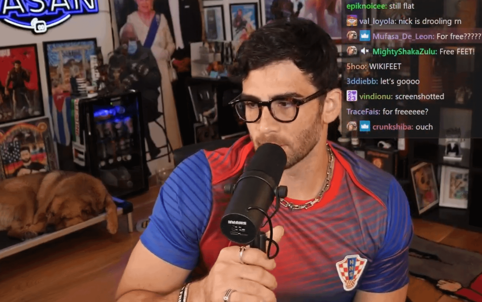 Američki streamer HasanAbi u HNS dresu