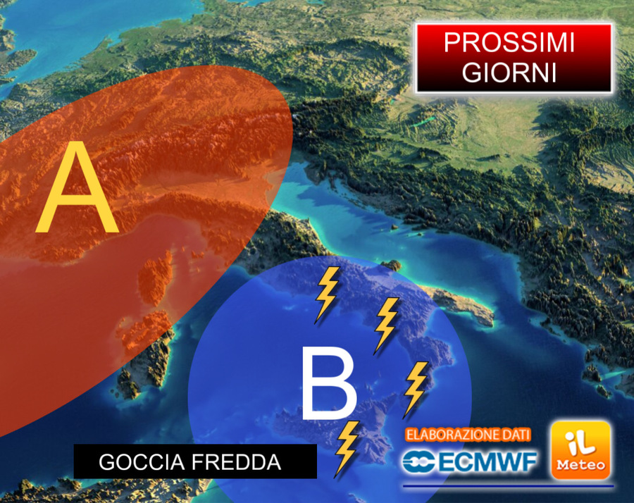 ancora Temporali al Sud, ma è in Arrivo una Svolta con Caldo Africano al Centro-Nord