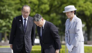 Japan's royal couple mourn A-bomb victims ahead of Hiroshima's 80th anniversary