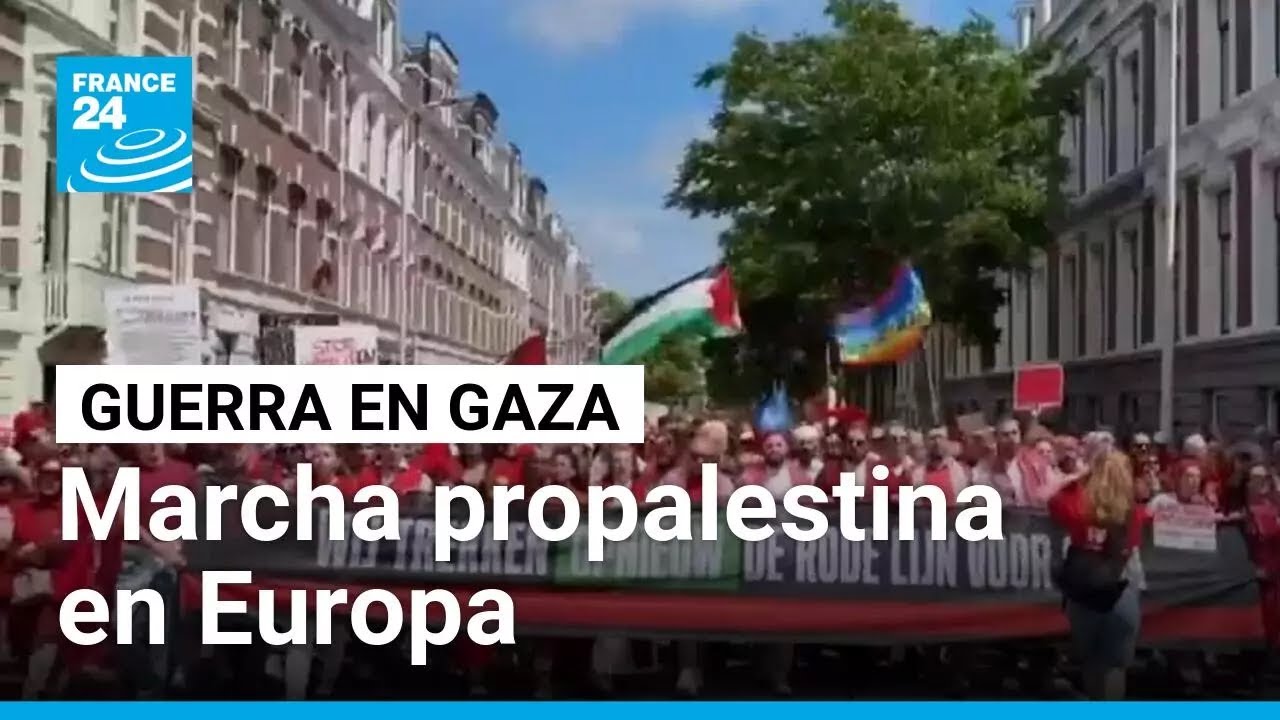 Jornada de manifestaciones en varias ciudades europeas contra el asedio israelí en Gaza