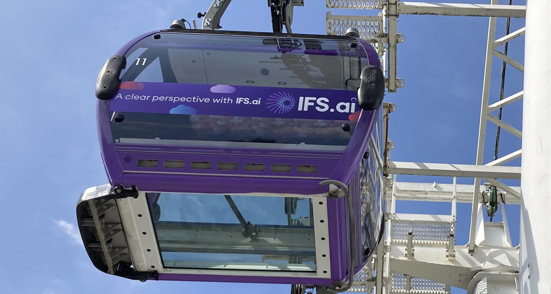 The cablecar now has glass-floored cabins