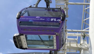 The cablecar now has glass-floored cabins