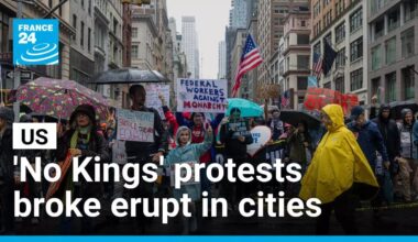 Trump revels in military parade as 'No Kings' protests erupt nationwide • FRANCE 24 English