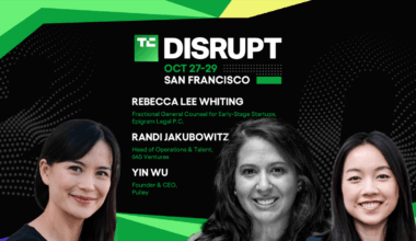 TechCrunch Disrupt 2025 Randi Jakubowitz, Rebecca Lee Whiting, Yin Wu