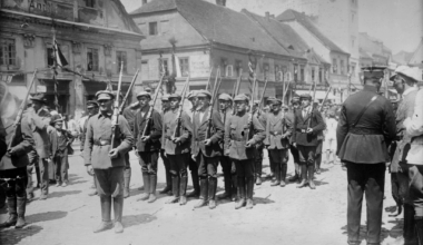 20th of June is Polish National day of successful Silesian uprisings against German occupation in 1918-1921, on the Photo Silesian partisan units