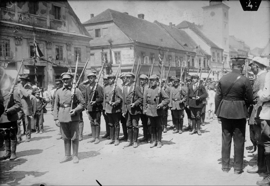 20th of June is Polish National day of successful Silesian uprisings against German occupation in 1918-1921, on the Photo Silesian partisan units