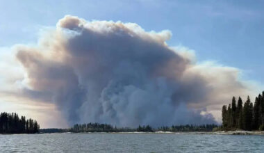 Wildland fires like this one near Pimicikamak Cree Nation earlier this year, aren’t only increasing as a result of climate change. They add to it as well.