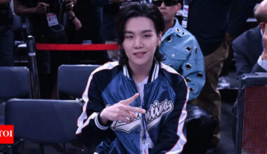 NBA ambassador Suga of BTS is back after completing South Korea's mandatory military service | NBA News