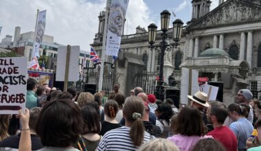 Fantastic Turnout at the Anti-Racism Rally in Town Today!